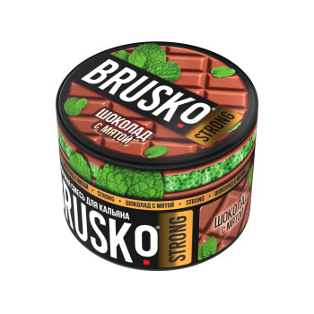 Бестабачная смесь для кальяна BRUSKO (Strong) Шоколад с мятой 50 г
