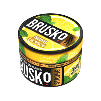Бестабачная смесь для кальяна BRUSKO (Strong) Лимон с мелиссой 50 г