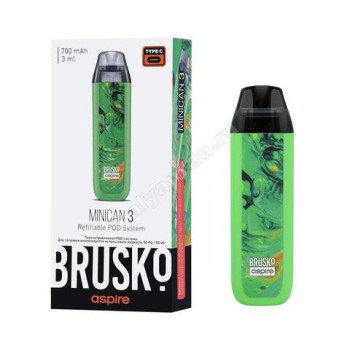 ЭC Brusko Minican 3.0 700 mAh (Зеленый флюид)