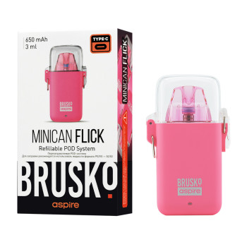 ЭC Brusko Minican FLICK 650 mAh Розовый