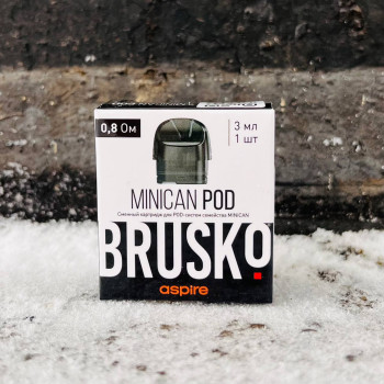 Сменный картридж Brusko Minican, 3мл 0.8 Ом (Черный) (1шт/уп.)