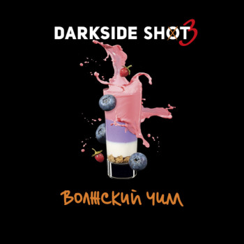 Табак для кальяна "Дарксайд" Шот Волжский чилл (Чизкейк Черника Земляника), 30 г