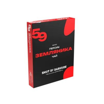 Табак для кальяна "Дарксайд" Шот (аромат земляника персик чай), 25г