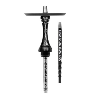 Кальян ALPHA HOOKAH - X Artist Black Matte (шахта, мундштук, шланг, блюдце)