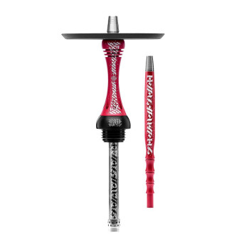 Кальян ALPHA HOOKAH - X Artist Red Matte (шахта, мундштук, шланг, блюдце)