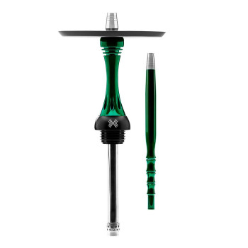 Кальян ALPHA HOOKAH - X Green Candy (шахта, мундштук, шланг, блюдце)