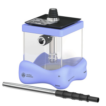 Кальян ALPHA HOOKAH - Smart Bubble (Blue) (Шахта, колба, шланг, мундштук, уплотнители)
