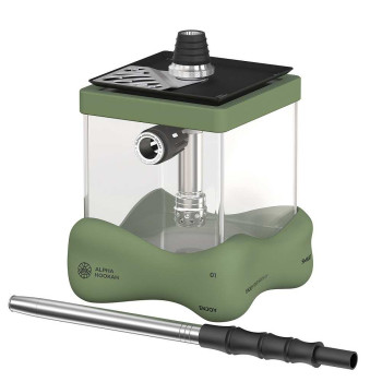 Кальян ALPHA HOOKAH - Smart Bubble (Green) (Шахта, колба, шланг, мундштук, уплотнители)