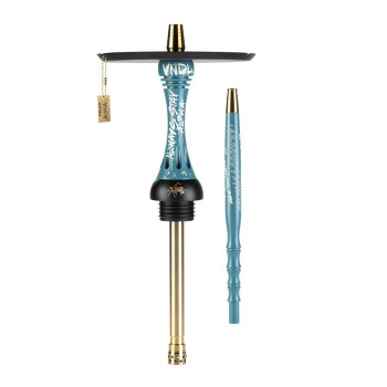Кальян ALPHA HOOKAH - X VNDL Azure (шахта, мундштук, шланг, блюдце)