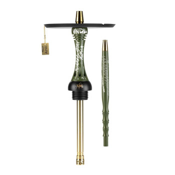 Кальян ALPHA HOOKAH - X VNDL Olive (шахта, мундштук, шланг, блюдце)
