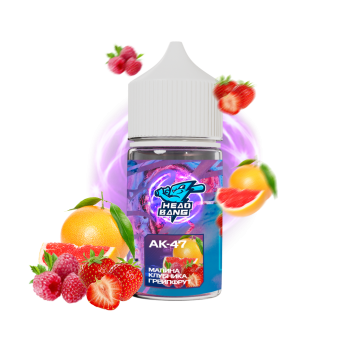 HEAD BANG Salt 2% 30 мл Малина с клубникой и грейпфрутом (AK-47)