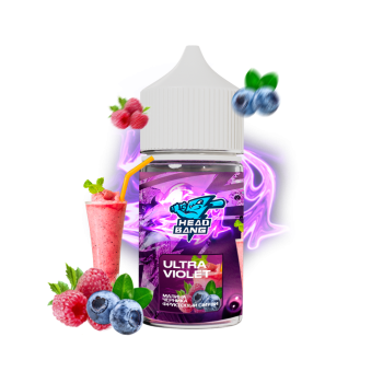 HEAD BANG Salt 2% 30 мл Малиново-черничный фруктовый смузи (Ultra Violet)