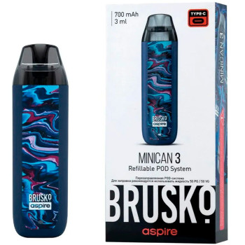 ЭC Brusko Minican 3.0 700 mAh (Темно-синий флюид)