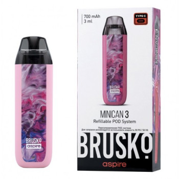 ЭC Brusko Minican 3.0 700 mAh (Розовый флюид)