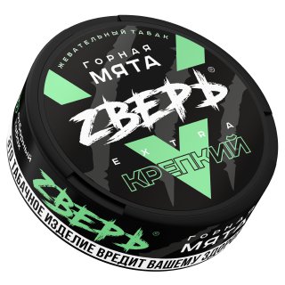 Жевательный табак "ZВЕРЬ" со вкусом "ГОРНАЯ МЯТА" 10г