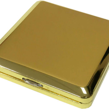 Портсигар Angelo 800024 для 18 сигарет, золотой