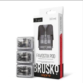 Сменный картридж Brusko Favostix, 3мл 1Ω (3 шт/уп.) (1шт.)