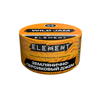 Табак для кальяна Элемент "Земля" Wild Jam (земляничный - персиковый джем) 25гр