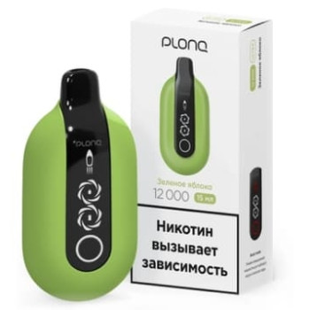 PLONQ Ultra (12000 затяжек)  ЗЕЛЁНОЕ ЯБЛОКО