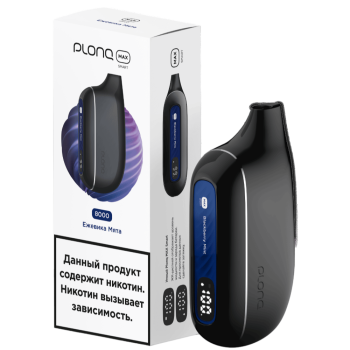 PLONQ MAX SMART (8000 затяжек) ЕЖЕВИКА МЯТА