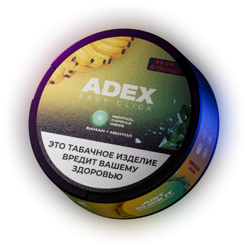 Жевательный табак АДЕКС клик БАНАН+МЕНТОЛ 9г