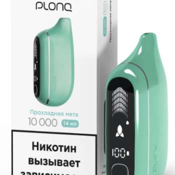 PLONQ MAX PRO (10000 затяжек) Прохладная мята