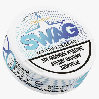 Жевательный табак "SWAG" со вкусом "МЯТНЫЙ ЛЕДЕНЕЦ" 10г
