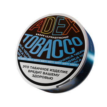 Жевательный табак АДЕКС ультрастронг слим с ароматом ЧЕРНИКА 9г