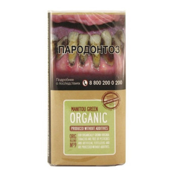 Табак сигаретный "Manitou" Органик Грин №9 30г