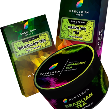 Табак для кальяна SPECTRUM TOBACCO HL (BRAZILIAN TEA) с ароматом Чай с лаймом 40 гр