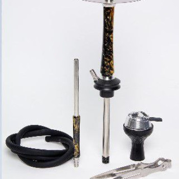 Шахта SKY - Black (Шахта, мундштук, калауд, чаша силикон, шланг, щипцы, блюдце)