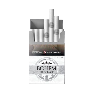 Сигареты "BOHEM LIBRE CLASSIC SILVER" МРЦ 219