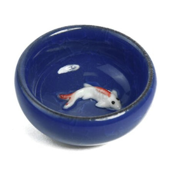 Пиала Колотый лед Карп (синяя) 35 мл