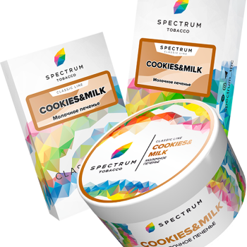 Табак для кальяна SPECTRUM TOBACCO CL (COOKIES&MILK) с ароматом Молочное печенье 100 гр