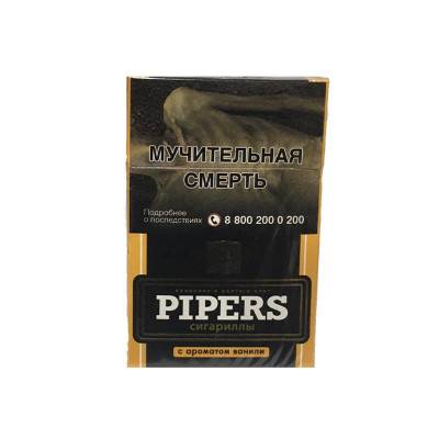 Сигариллы с фильтром Pipers OP с ароматом ванили 84 мм МТ, в пачках