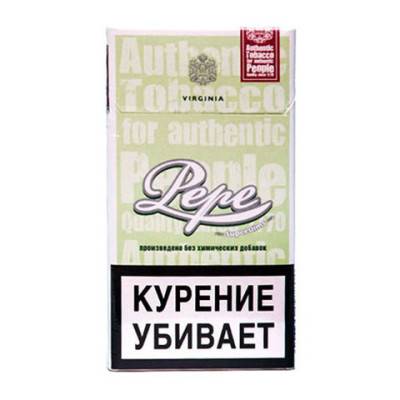 Сигареты Pepe Superslims Easy Green МРЦ  225