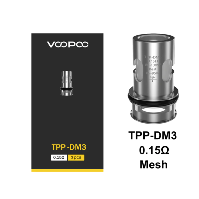Испаритель Voopoo TPP-DM3 0.15Ω (3шт/уп) (1шт.) (Drag X Plus Kit,Drag S PRO Pod Kit) (2)