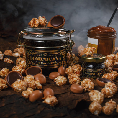 D27 20гр. Табак для кальяна "WTO" DOMINICANA с ароматом КАРАМЕЛЬНЫЙ ПОПКОРН